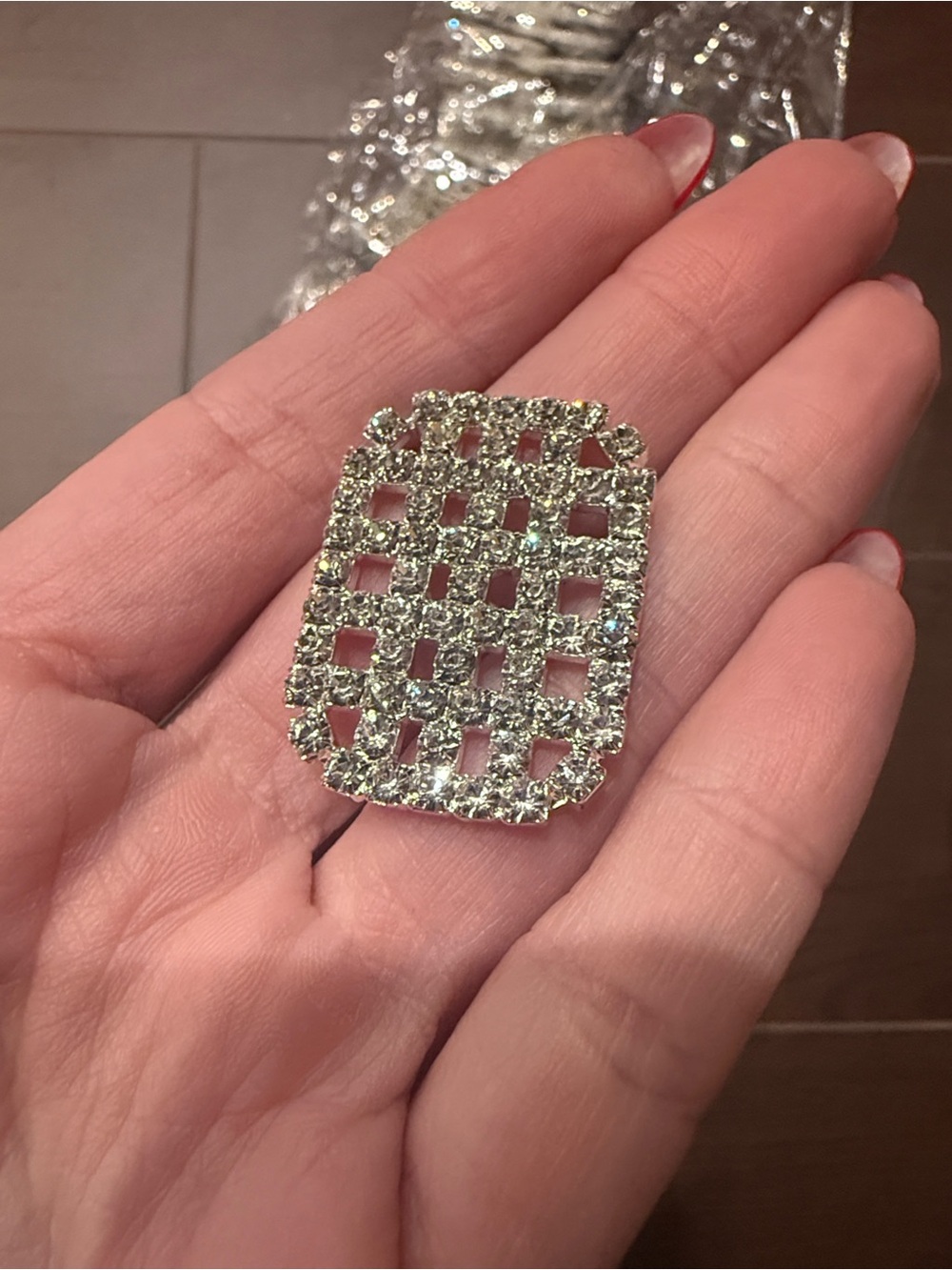 Crystal embellished rhinestone buttons dozen